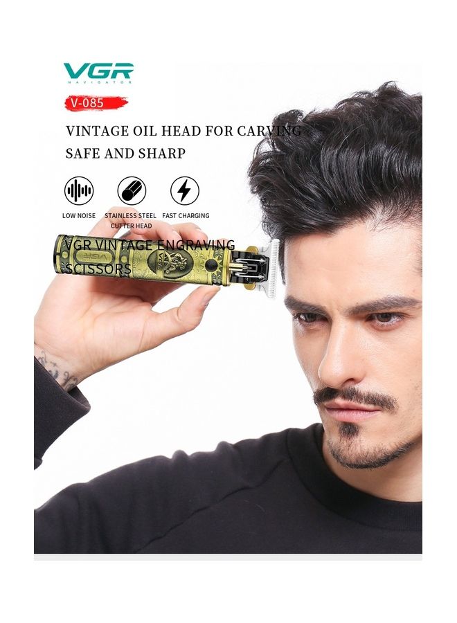 VGR Hair Clippers Beard Trimmer For Men Gold - Image 4