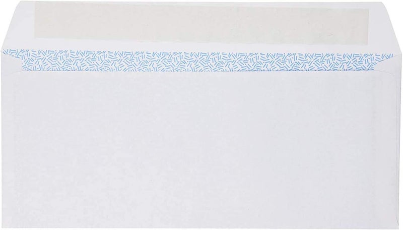 Mead Envelopes, #10, 4-1/8" x 9-1/2", Self Adhesive, 90 Count | Security Printed Lining | 20-lb Paper | White - Image 2