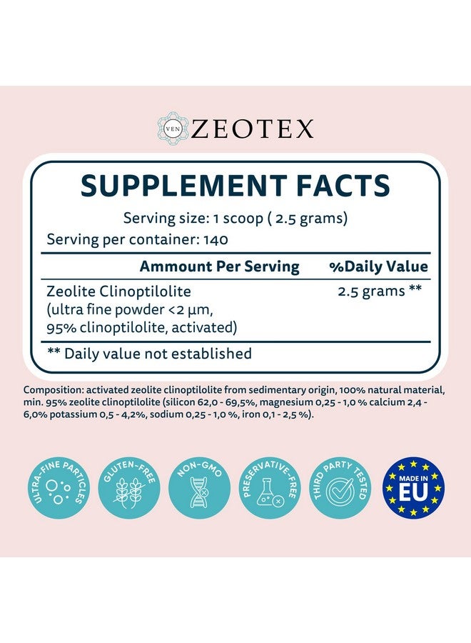 Zeotex - Zeolite Powder Full Body Detox, Zeolite Clinoptilolite Powder, Micronized Zeolite, Full Body Detox Cleanse, Zeolite Toxin Remover for Food and Juice Detox 350g Nano Zeolite Detox Powder - Image 3