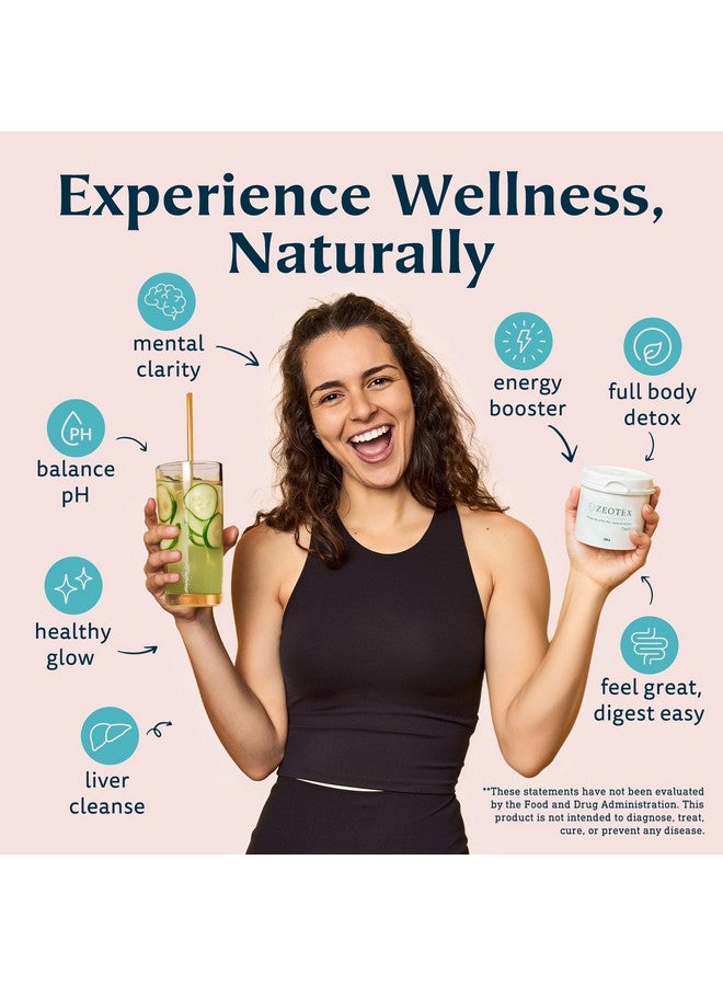 Zeotex - Zeolite Powder Full Body Detox, Zeolite Clinoptilolite Powder, Micronized Zeolite, Full Body Detox Cleanse, Zeolite Toxin Remover for Food and Juice Detox 350g Nano Zeolite Detox Powder - Image 2