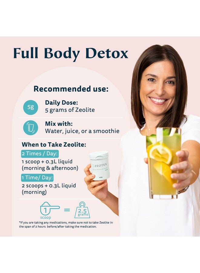 Zeotex - Zeolite Powder Full Body Detox, Zeolite Clinoptilolite Powder, Micronized Zeolite, Full Body Detox Cleanse, Zeolite Toxin Remover for Food and Juice Detox 350g Nano Zeolite Detox Powder - Image 5