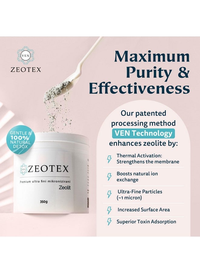 Zeotex - Zeolite Powder Full Body Detox, Zeolite Clinoptilolite Powder, Micronized Zeolite, Full Body Detox Cleanse, Zeolite Toxin Remover for Food and Juice Detox 350g Nano Zeolite Detox Powder - Image 4
