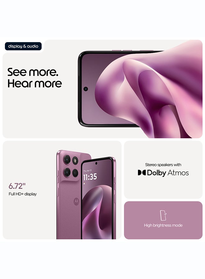 موتورولا G17 Dual SIM 4G PANTONE Bordeaux 4GB RAM 128GB - Middle East Version - Image 5