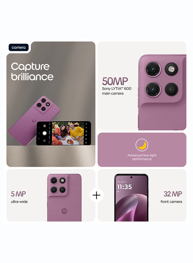 موتورولا G17 Dual SIM 4G PANTONE Bordeaux 4GB RAM 128GB - Middle East Version - Image 2