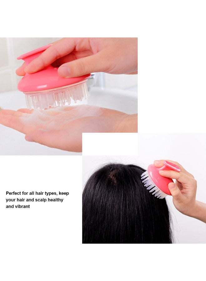 Loquat Silicone Shower Bath Scalp Massage Hairbrush Pink - Image 2