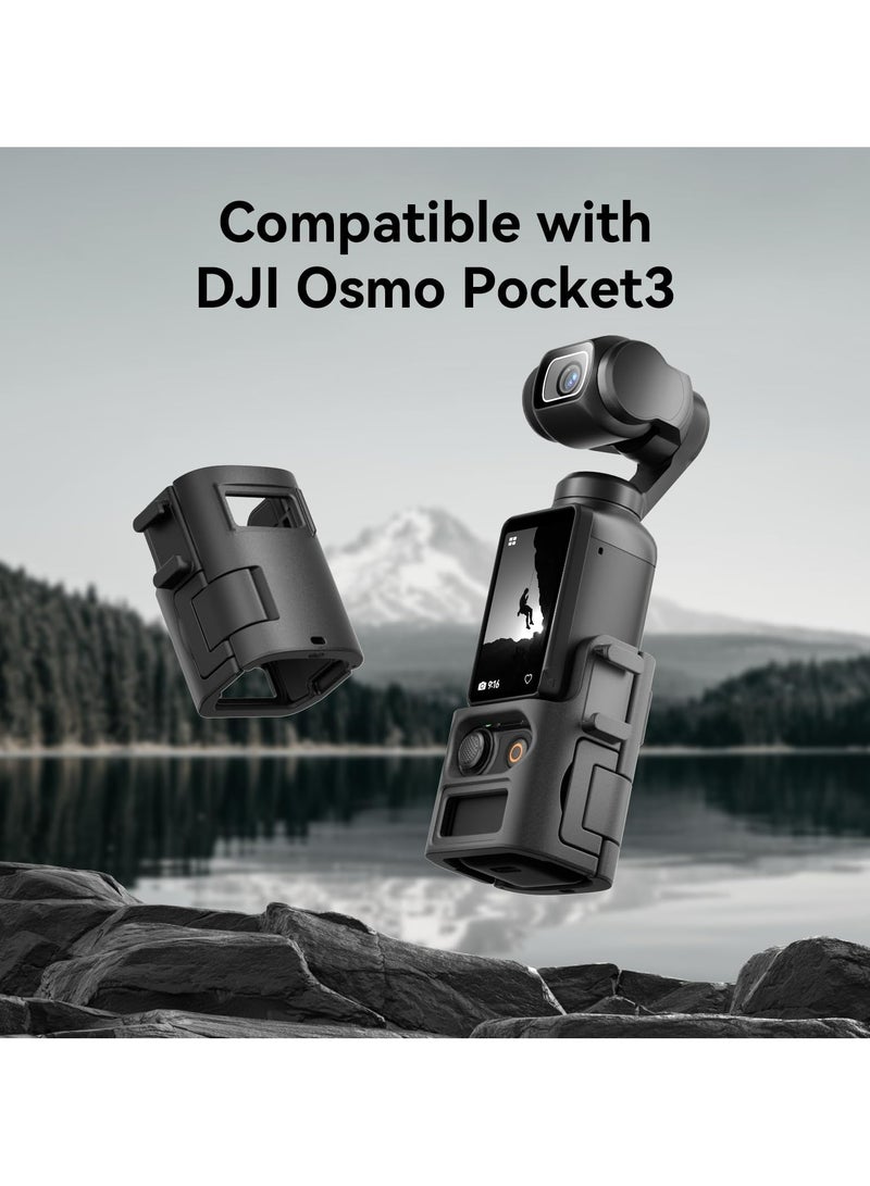 CMGTYYD Multifuctional Magnetic Bracket Mount, Expansion Adapter Mount Compatible with DJI OSMO Pocket 3, Extended Mounting Bracket Frame with Cold Shoe Mount/ 1/4" Screw, Fit Action Camera Port Quick-Release  - Image 2