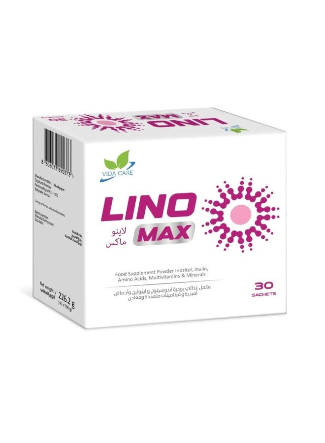 Lino Max Food Supplement to Support Ovarian Health and Increase Energy 30 Sachets