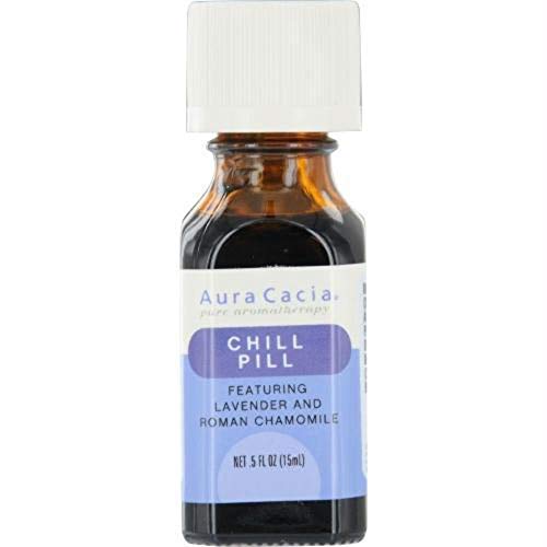 Aura Cacia Chill Pill Essential Oil Blend | GC/MS Tested for Purity | 15ml (0.5 fl. oz.) - Image 2