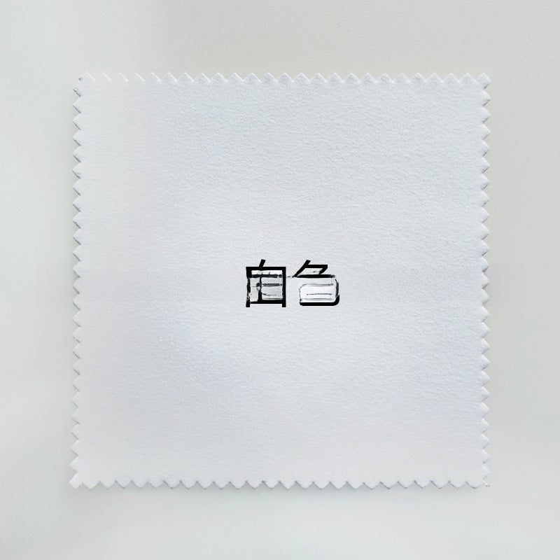 Generic Double-Sided Velvet Jewelry Polishing Cloth White 