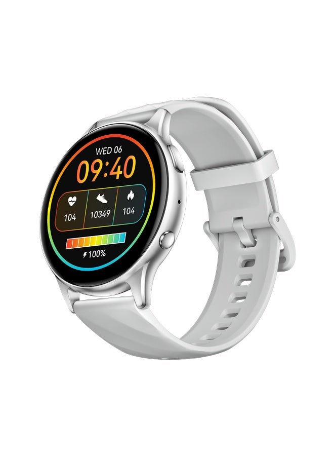 Kumi GW5 Smart Watch 1.39" HD Display, Bluetooth Calling, AI Voice Assistant, SpO₂ & Heart Rate Monitor, 15–20 Day Battery –silver - Image 1