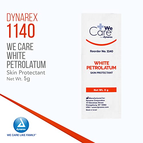 Dynarex ديناريكس بتروليوم جلي، جل بترولي أبيض للبشرة الجافة أو المتشققة، جل بترولي مهدئ لتهيج البشرة الطفيف، عبوات فويل 5 جرام، 1 صندوق يحتوي على 864 عبوة من جل البتروليوم (6 صناديق من 144) - Image 2
