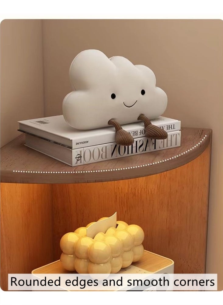 1-Piece Creative Display Shelf Corner Shelf Display Shelf Bookshelf Bookcase Storage Shelf With Drawers And Doors 50x50x180 cm