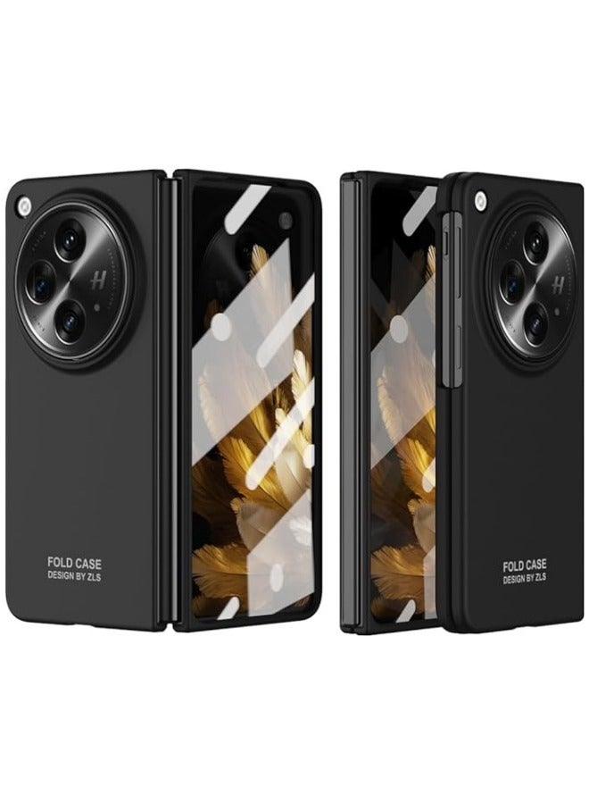 Gruattreay Slim Fit Case Compatible with OnePlus Open/Oppo Find N3 Case, with Front Built-in Screen Protector, Ultra Thin Matte PC Protective Cover for OnePlus Open/Oppo Find N3 2023