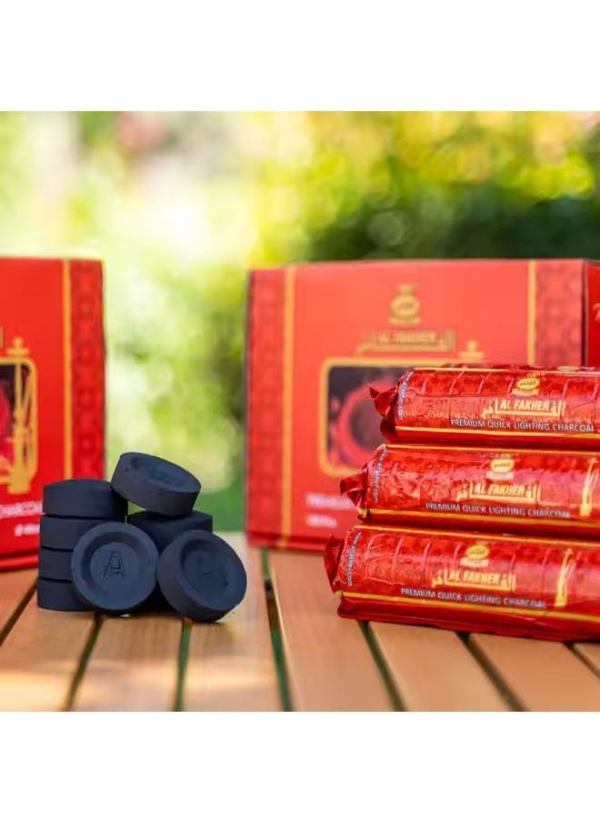 AL FAKHERAT - (Pack of 3) 300-Pieces Premium Quick Light Charcoal Burn Quickly and Provide you Delicious Taste of Food also use for Fragrance and Aromatherapy - Image 1