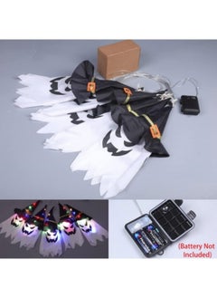 GGEROU 5-Piece Led Light Wizard Hat Hanging Lights Ghost Face Ghost Lights String  - Image 3
