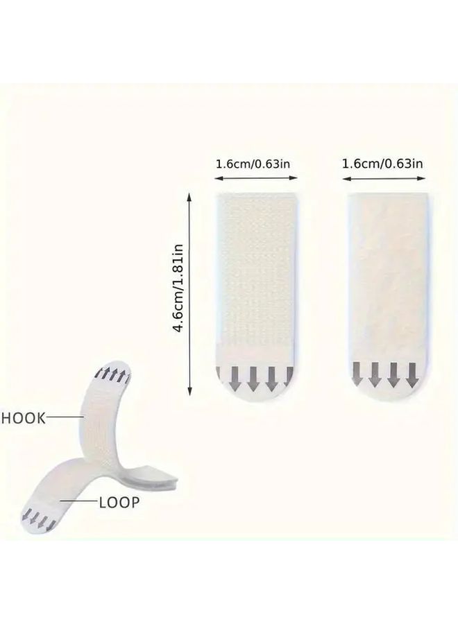 48 Pairs Polyurethane Invisible Adhesive Strips Drywall Tile Removable No Drill Double Sided Tape - Image 3