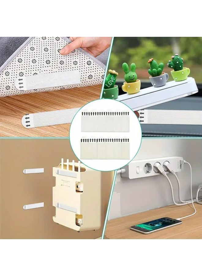 48 Pairs Polyurethane Invisible Adhesive Strips Drywall Tile Removable No Drill Double Sided Tape - Image 5