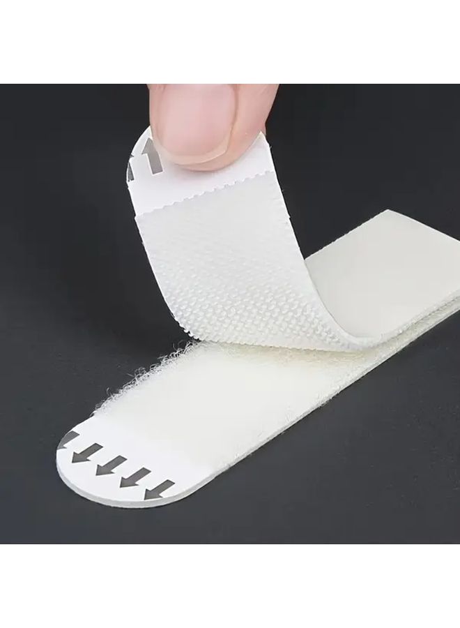 48 Pairs Polyurethane Invisible Adhesive Strips Drywall Tile Removable No Drill Double Sided Tape - Image 1