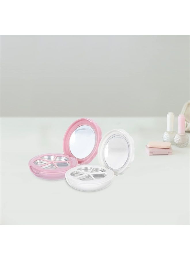 Beaupretty 2 Sets Empty Lipstick Palette with Mirror and Brush Refillable Eyeshadow Palette Box Cosmetics Storage Trays Containter for Lipstick Lip Balm Eyeshadow Blusher - Image 5