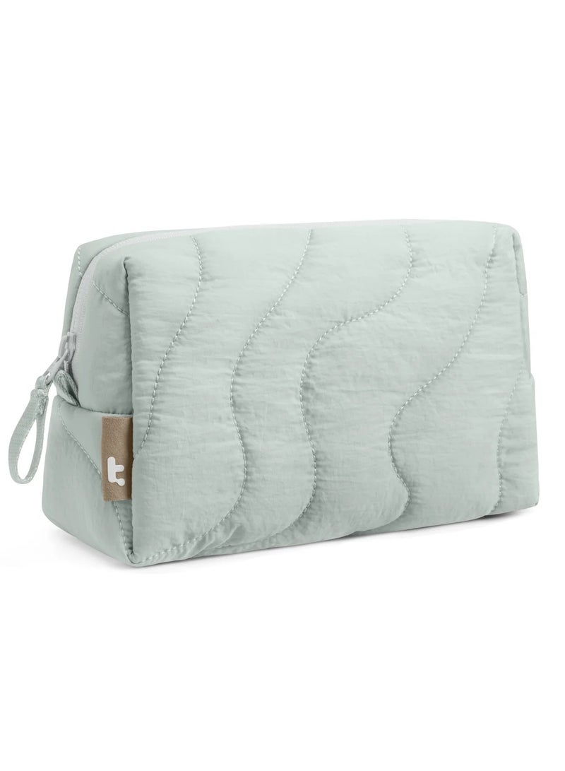 Tomtoc Terra-A27 Electronics Organizer Travel Case, Soft Puffy Organizer Bag Birthday Christmas Gifts Travel Essentials for Women Girls, Portable Accessory Tech Pouch Storage for Charger, Cord, Cable, Phone - Image 1