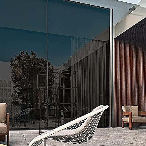 ERATO Anti UV Reflective Window Film Static Cling Window Glass Film Sun Control Film (50cm x 200inch, Black Window Film) - Image 3