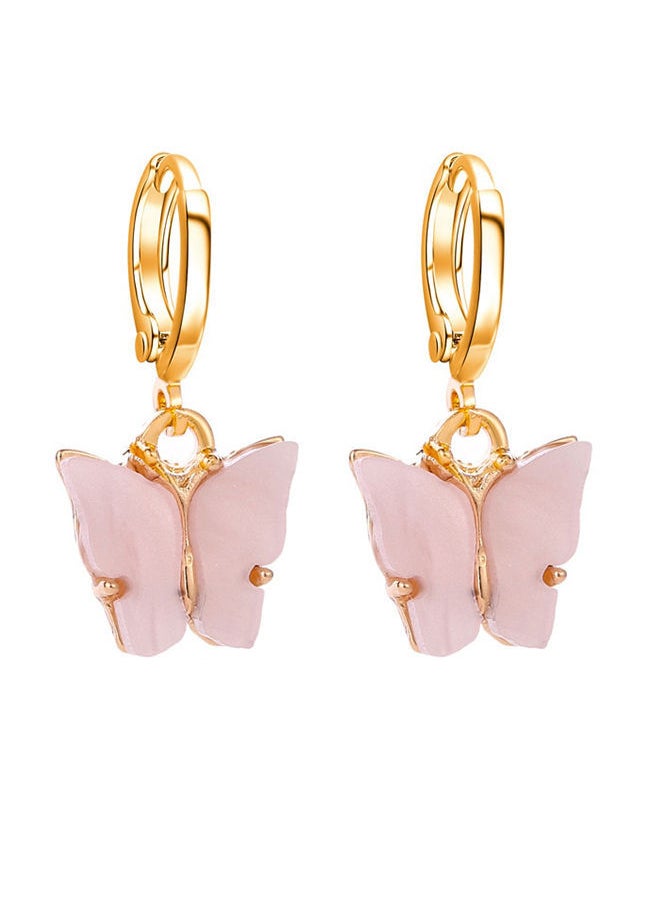 NIBEMINENT Alloy Butterfly Pattern Clip-on Earrings 