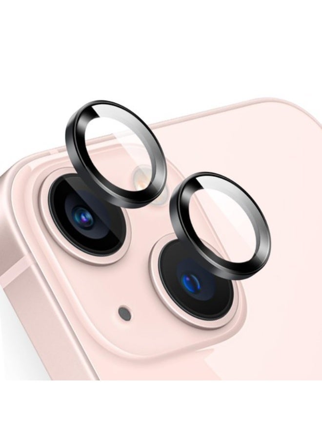 ريتشي واقي عدسة زجاجي عالي الدقة من Reccl RF01L لهاتف iPhone 13 mini - مقاوم للخدوش والصدمات (أسود) - Image 1