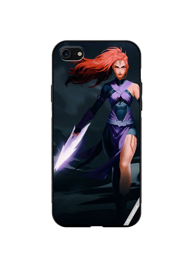 VR CREATIVE Protective Case Cover For Apple iPhone SE (2022) Anti-Mage Lady Dota 2 Design Multicolour - Image 1