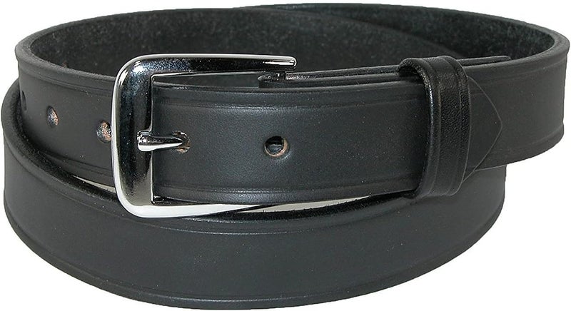 Boston Leather 1-1/4" Garrison Leather Belt | Black 34 - Image 1