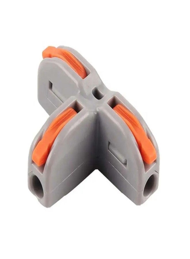 SNOOGG 25 Piece Pack DIY - Do it Your Self Small Quick Terminal Junction Block Compact Splice Electrical T-Type 1 in 2 out Connectors Clamp with Easy Releasable Lever Quick & Simple - Image 3
