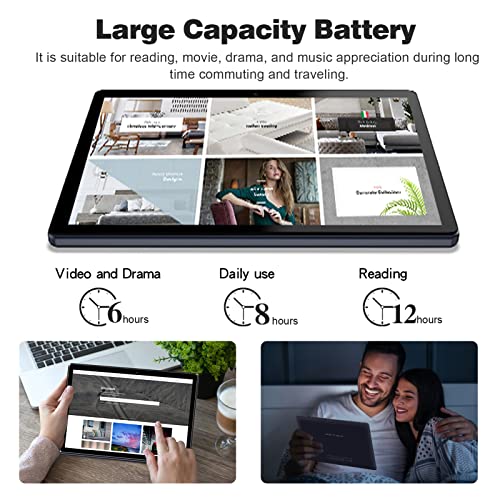 PRITOM Tablet 10 inch, 64GB, Tablet Android 13, HD IPS Screen, Dual Camera, WiFi, Bluetooth, Tablets with 6000mAh Battery, Touch10 Tab GMS Certified - Image 4