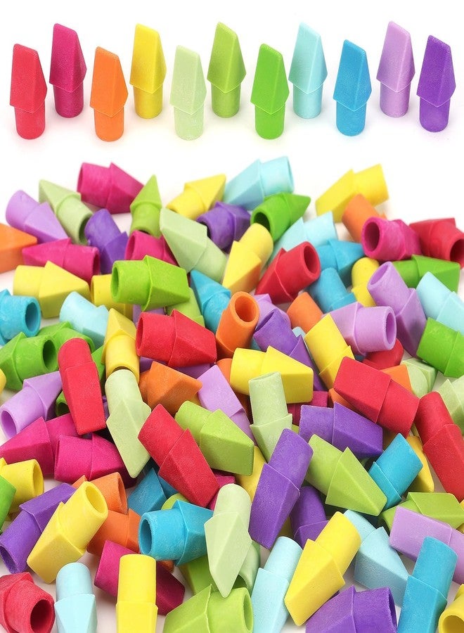 ZZTX Pencil Top Erasers, 120 Pack Eraser Caps, Erasers for Pencils, Eraser Toppers for Kids School Home Office, 12 Assorted Colors Erasers - Image 1