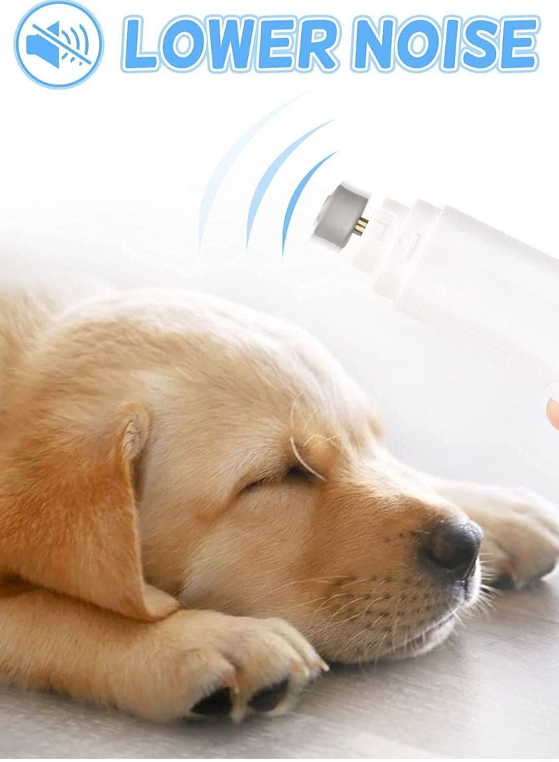 KASTWAVE Dog Electric Nail File Grinder Pet Nail Trimmer Low Noise Long Working Time for Small Medium Large Breed Dog and Cat - Image 2