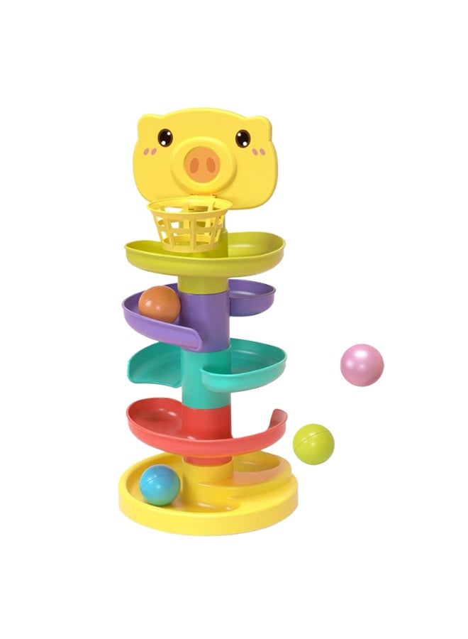 Roll Ball Multicolored Durable And Sturdy For Long Term Use Kids Toy - Image 1