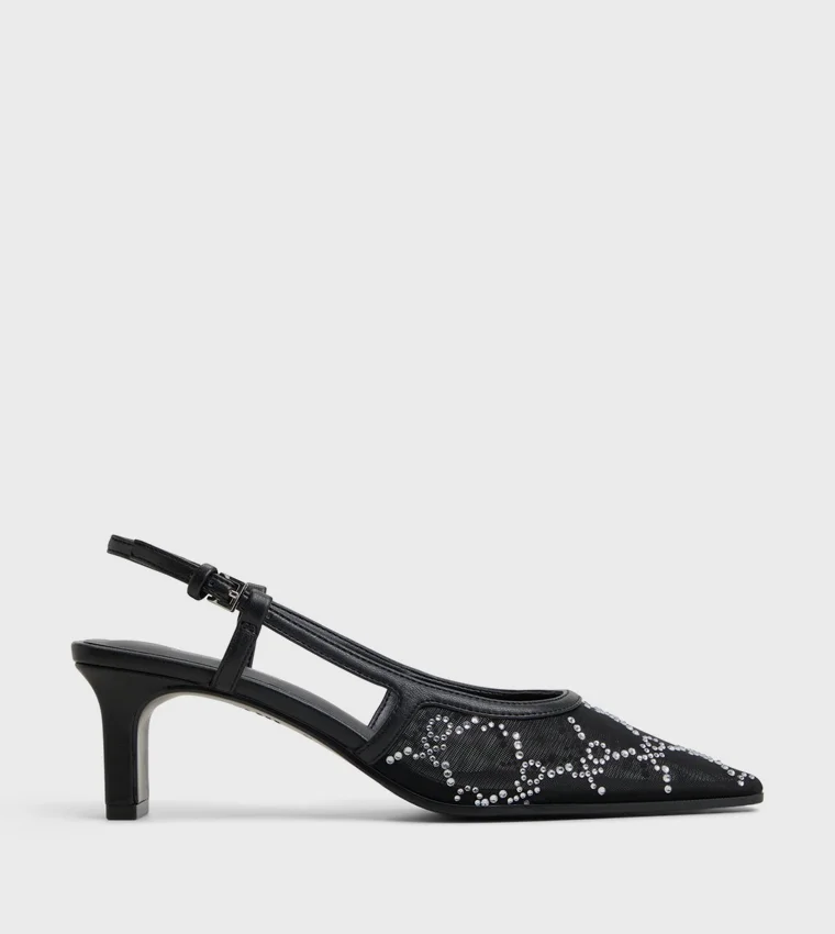 كول ات سبرنج AMOURA Embellished Slingback Heels