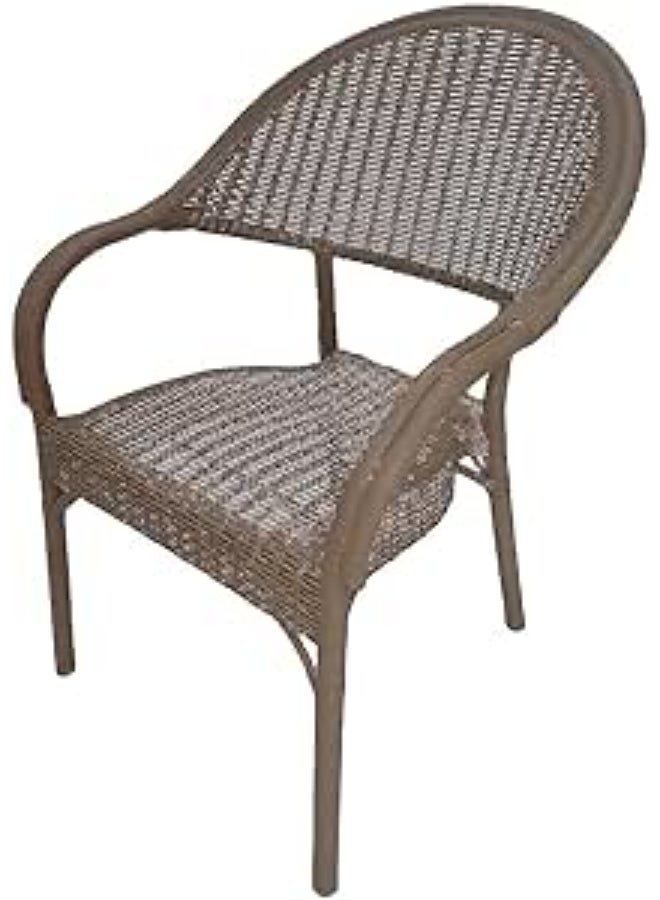 Chair rattan 56 * 46 * 80 Dark Beige