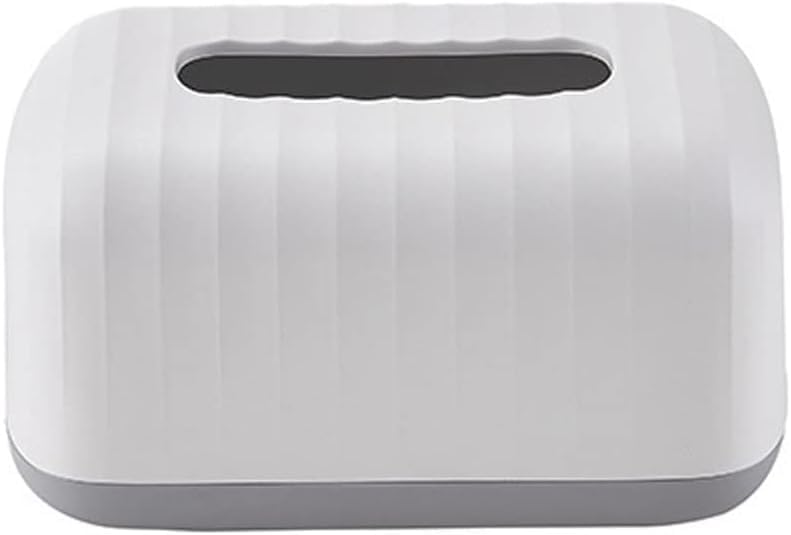 KEYOZA حامل علبة مناديل كيوزا أبيض موزع مناديل الوجه علبة بسيطة وسخية حامل مناديل بلاستيكي يمكن وضعه على الطاولة هو الخيار الأفضل للهدايا - Image 1