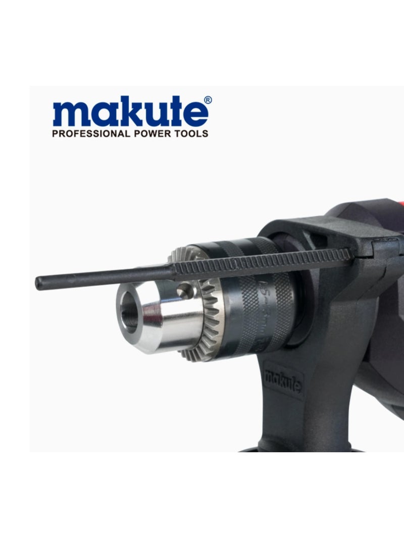 makute ID780 Impact Drill, 780W Power, 13mm Chuck, 220-240/110V, 0-2800 RPM, Heavy Duty Electric Drill for Professional and DIY Use  - Image 4