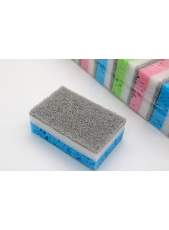 Kovar Multi-Colored Kitchen Sponge Pack - 10-Piece Durable Cleaning Sponges For Everyday Dishwashing And Surface Cleaning - Image 3
