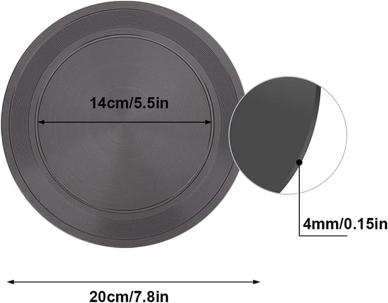 Calidaka Heat Diffuser Plate, Heat Diffuser Gas Stove Diffuser Heat Conduction Plate, Non-Stick Hob Ring Plate Double-Sided Non-Sli p for Gas Stove Glass Cooktop 7.8" in Dia(Type 1) - Image 3