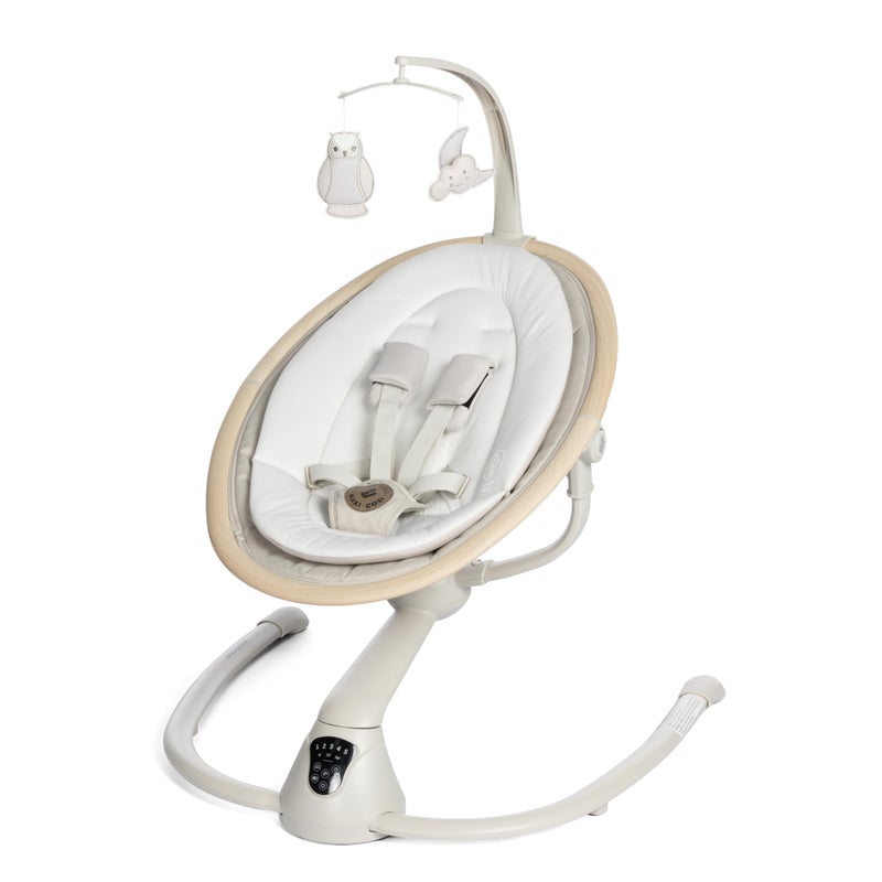 MaxiCosi Cassia Baby Swings for Infants Smart Portable Baby Swing with Music Lightweight Foldable Baby Swing 360 Rotation Infant Swing Classic Oat