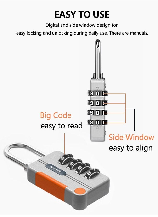4 Digit Combination lock - Waterproof Combination Padlock 2 Piece - High Security