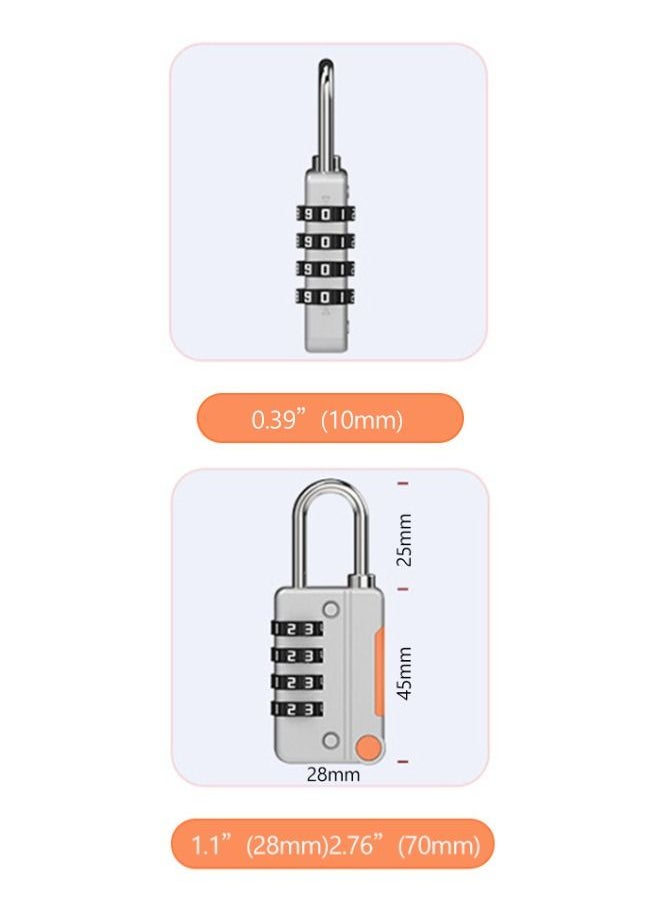 4 Digit Combination lock - Waterproof Combination Padlock 2 Piece - High Security