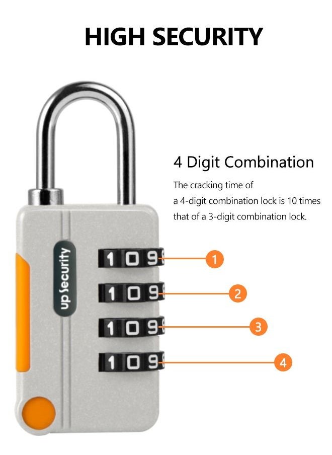 4 Digit Combination lock - Waterproof Combination Padlock 2 Piece - High Security