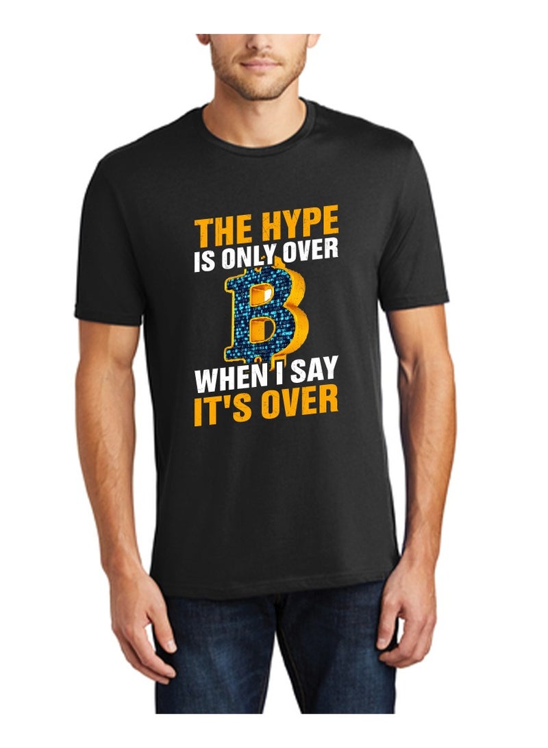 Crypto Trader Black T-Shirt for Mens with Bitcoin and Crypto Design - Gift for Bitcoin Trader - Birthday or Anniversary Gift - Image 1