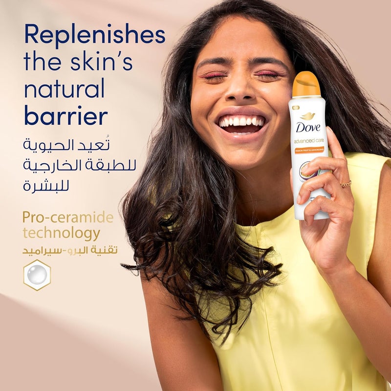 Dove Advanced Care Antiperspirant Deodorant Spray - Passion Fruit & Lemongrass - Image 4