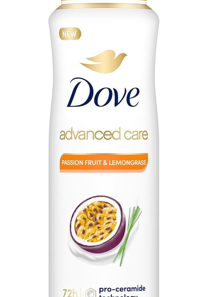 Dove Advanced Care Antiperspirant Deodorant Spray - Passion Fruit & Lemongrass - Image 1