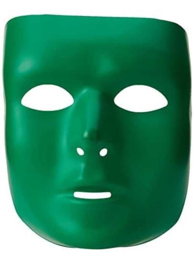 Amscan قناع وجه كامل من أمتسكان - 6 1/4" × 7 3/4"، أخضر، 1 قطعة - Image 2