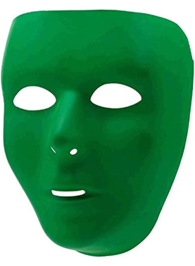 Amscan قناع وجه كامل من أمتسكان - 6 1/4" × 7 3/4"، أخضر، 1 قطعة - Image 3