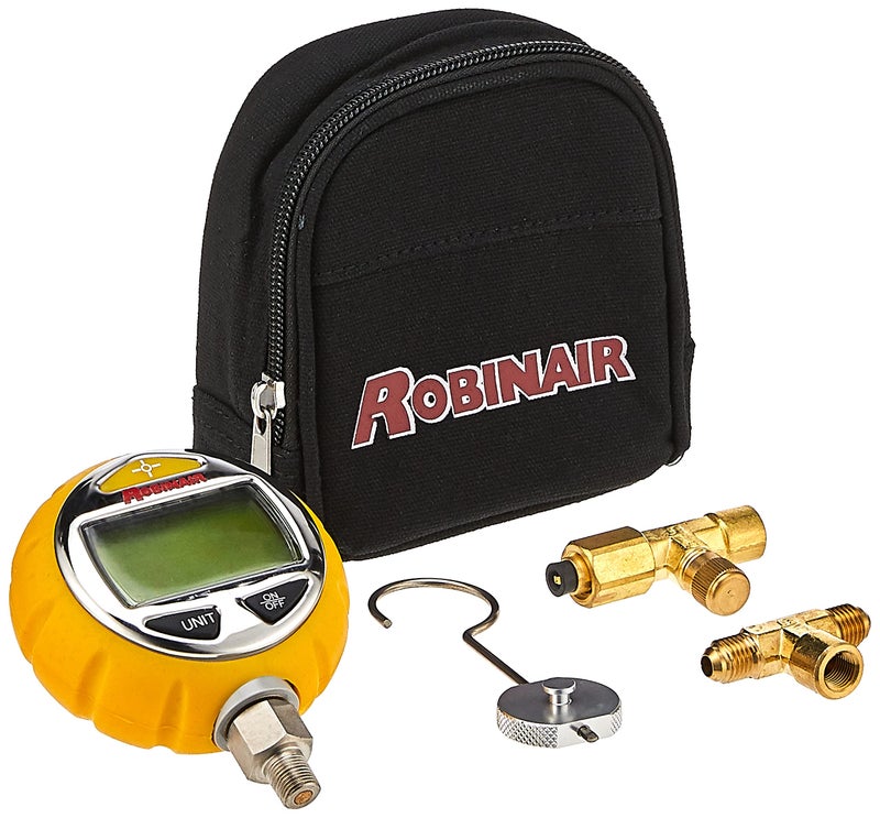 Robinair RAVG1 Digital Micron Vacuum Gauge Measures Vacuum from Atmosphere to 10 Microns in 6 Different Scales and Can Withstand Overpressure Beyone 30 Bar NOT Affected by Temperature Variations - Image 2